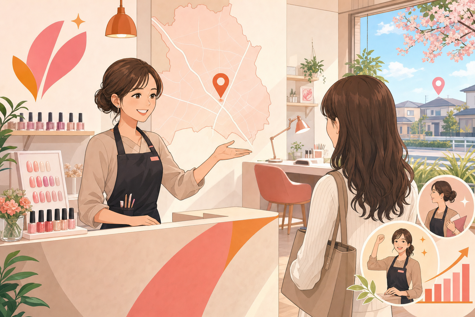 北本のネイルサロンでネイリストとしてデビューするイメージ